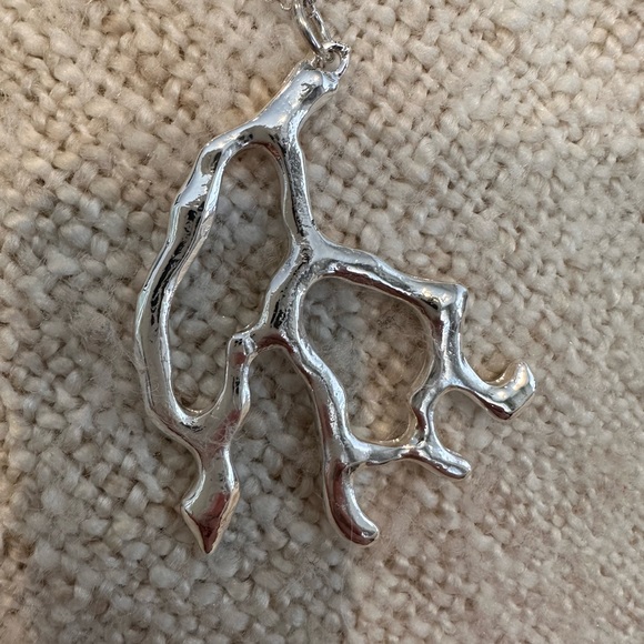 Sno of Sweden nwt roots necklaces silver as seen on people magazine - Picture 2 of 6